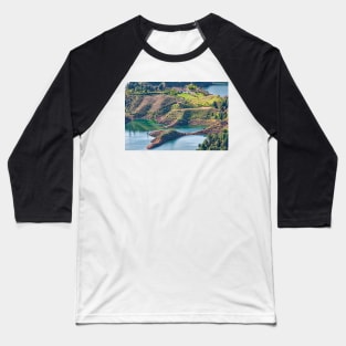 Guatape Lakes4 Columbia Baseball T-Shirt